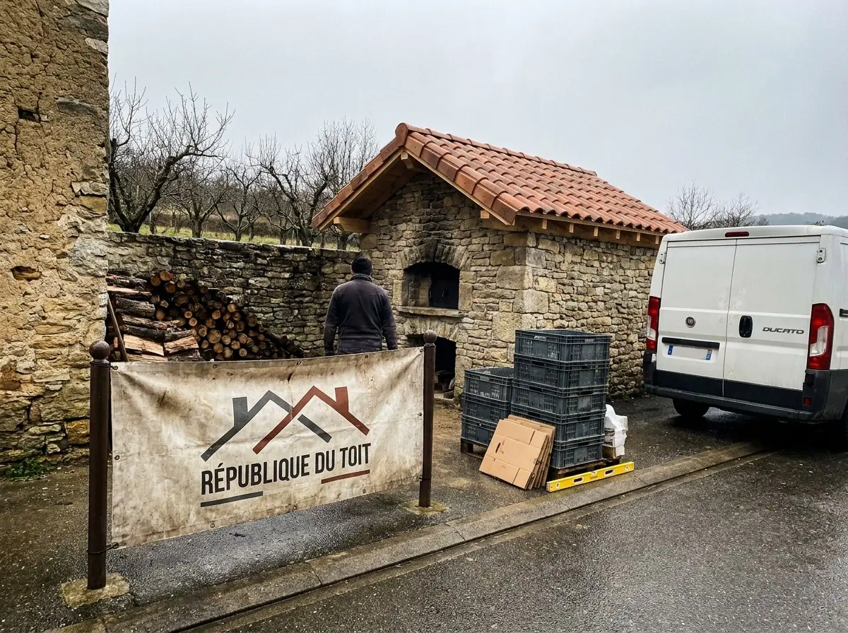 Toiture terminée à Anneyron, Le Toit du Platane
