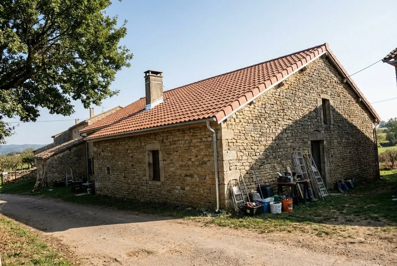 Toiture refaite par Le Toit du Platane à Anneyron